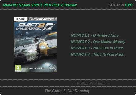 Shift 2 Unleashed Cheats, Xbox 360